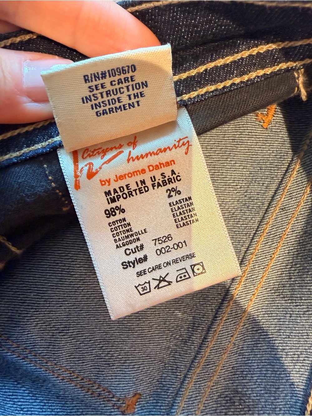 Vintage Citizens of Humanity Ingrid 002 Low Rise Flare Jeans Size 28 - Picture 4 of 6